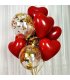 PS110 - 10-inch ruby ​​red heart-shaped love balloon
